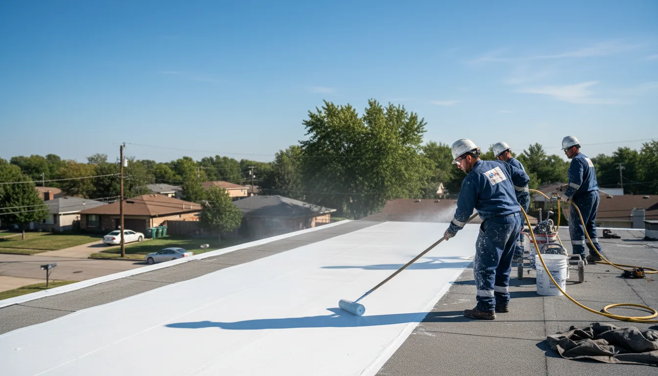 Commercial roof coating in Geneva, IA near me